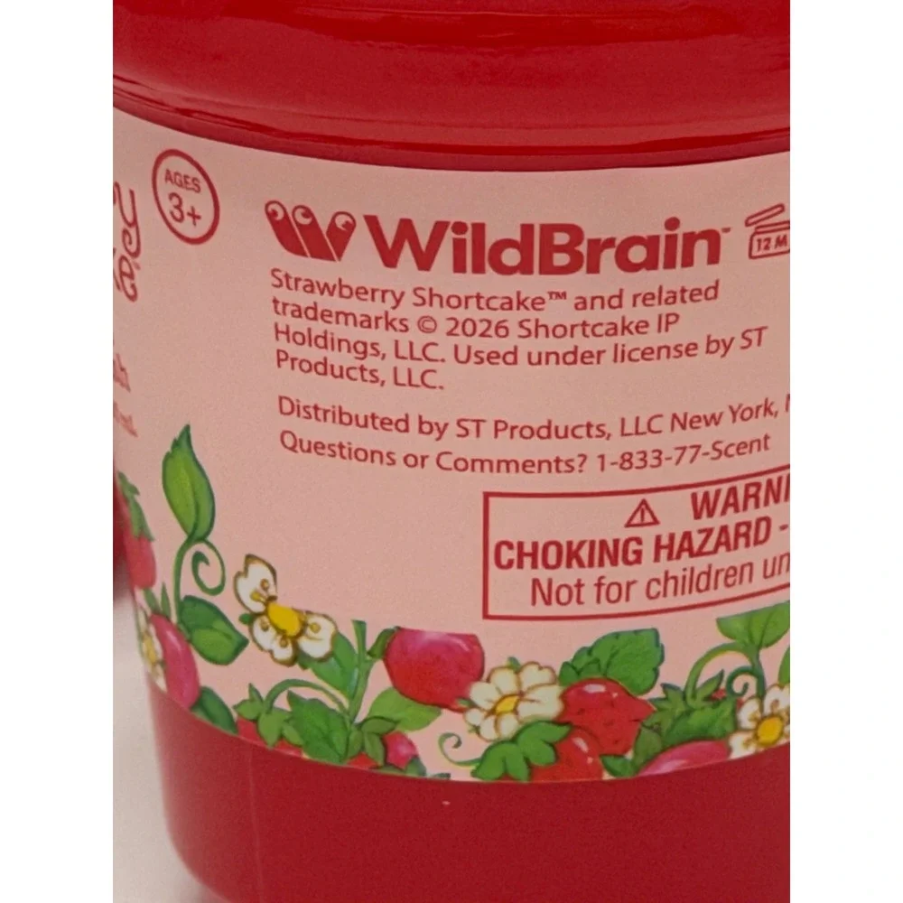 Strawberry Shortcake Bubbling Body Wash Ice Cream Cone Shape 5.24oz 3 Pack Red